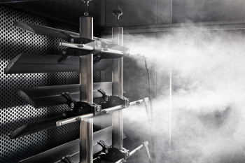 merlin® high-pressure AHU humidification unit with nozzle holder (ORBIT WING® / CORBIT®).